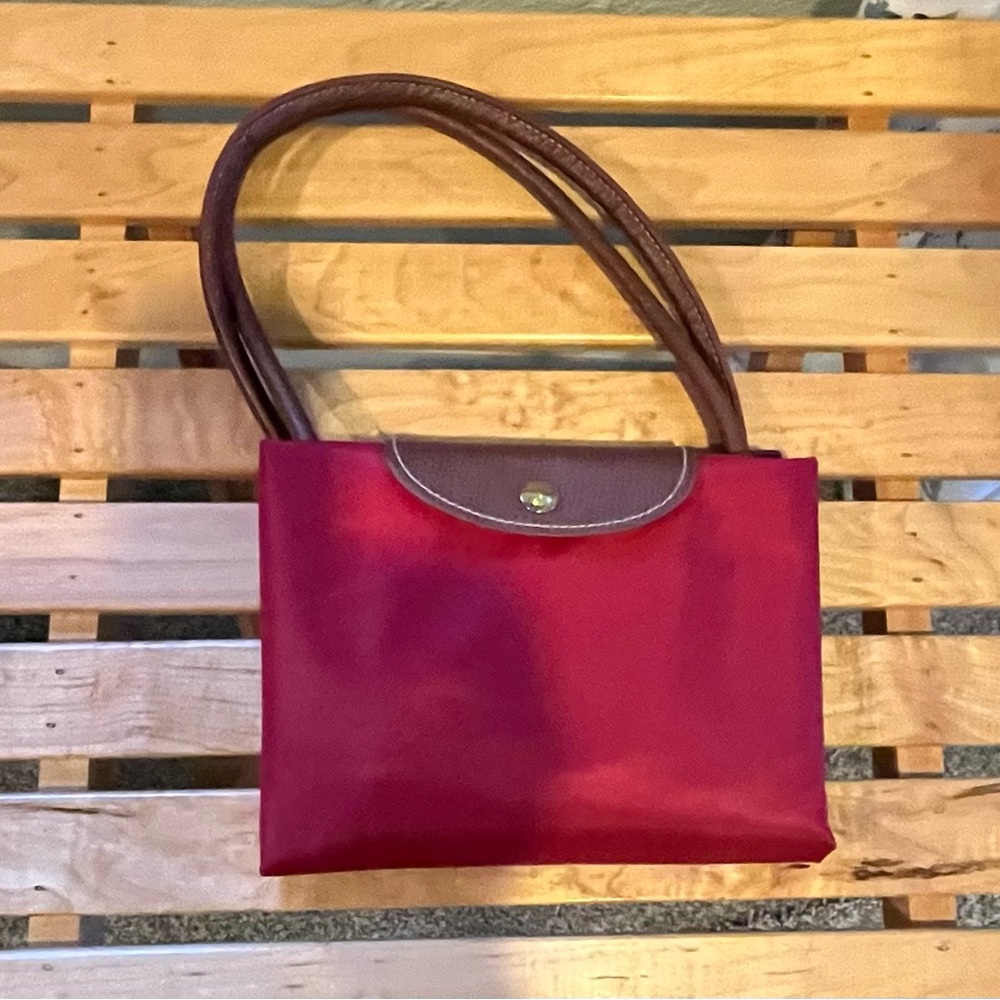 EUC. Faux Longchamp foldable nylon tote.